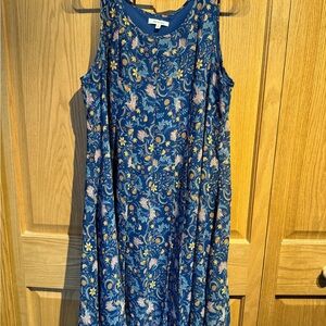 Max Studio Navy Floral Dress